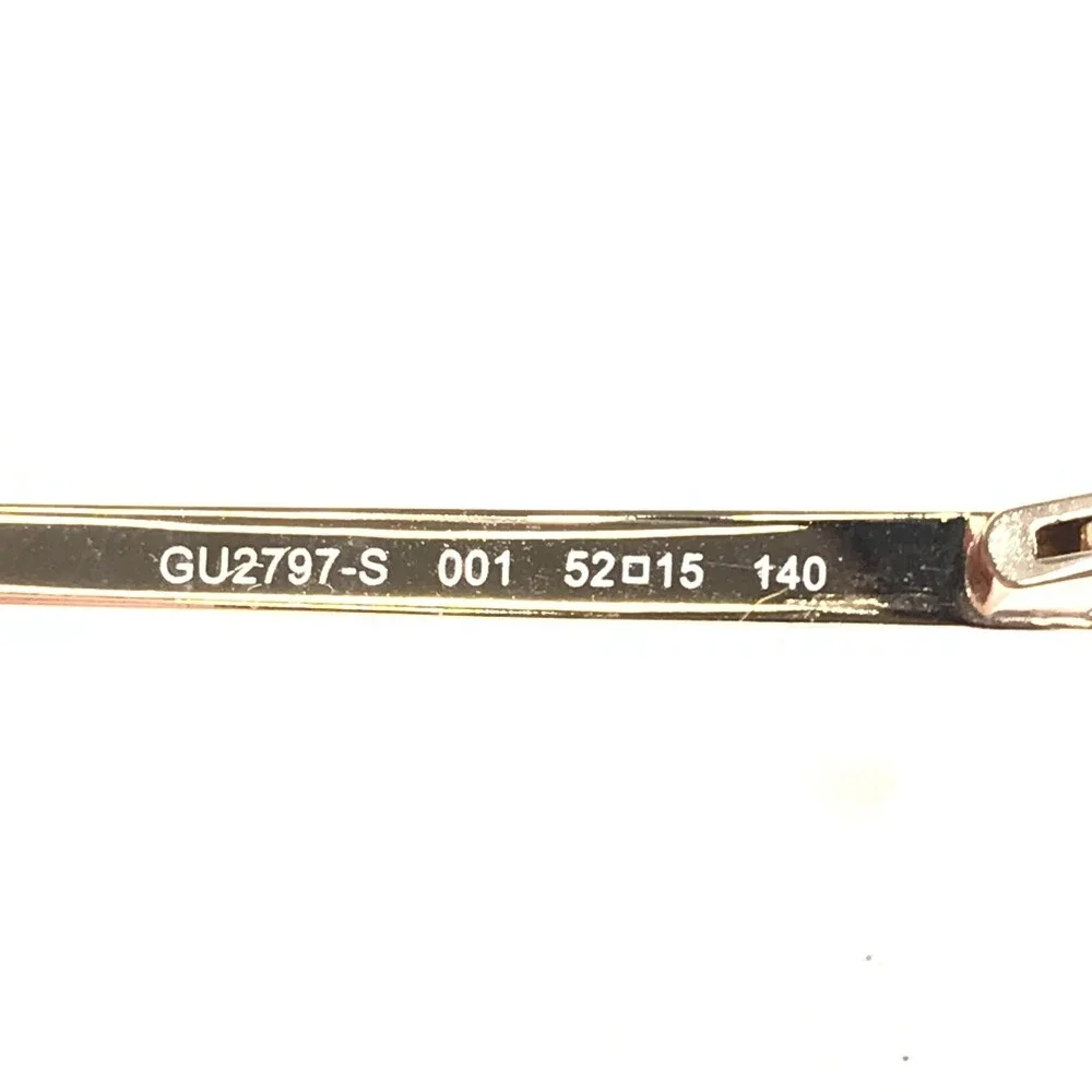 Guess Eyeglasses Frames GU2797-S 001 Black Gold Cat Eye Swarovski 52-15-140